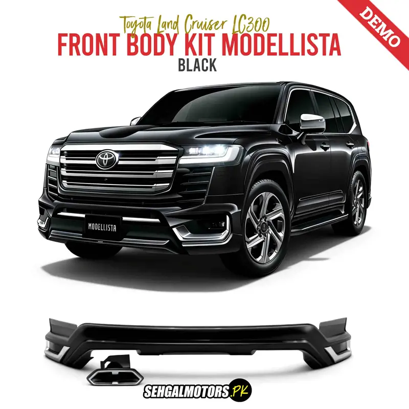 Toyota Land Cruiser Lc300 Front Body Kit Modellista Black 2