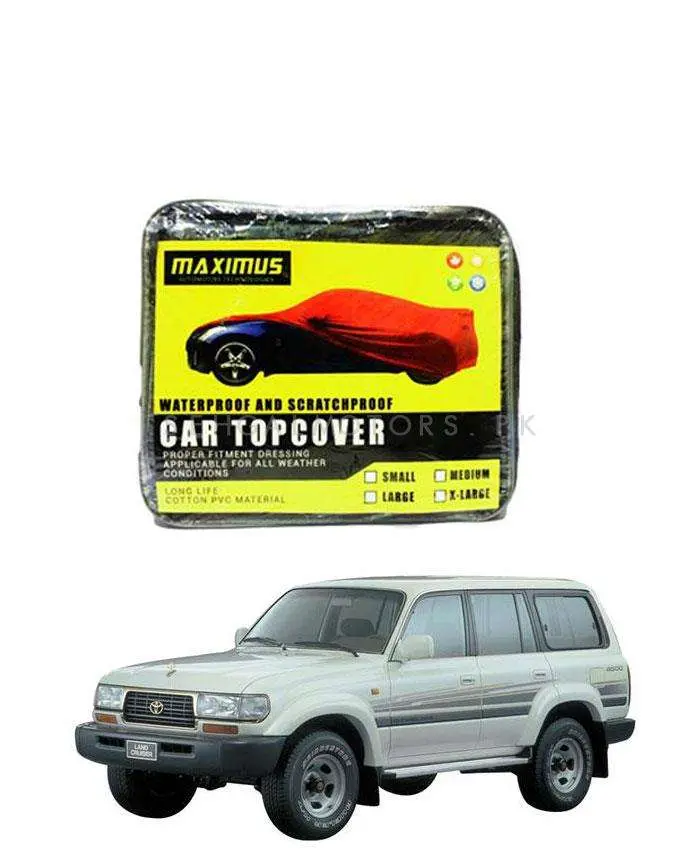 Toyota Land Cruiser Maximus Non Woven Top Cover 1990 - 1998 - - Scratchproof And Waterproof - Without Belt 1