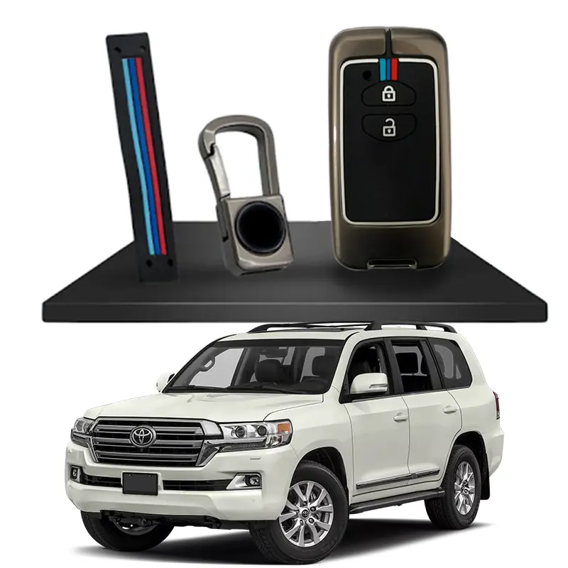 Toyota Land Cruiser Motorsports Zinc Key Cover (2-Button) Model 2008-2015 (Tyt-U2) 1