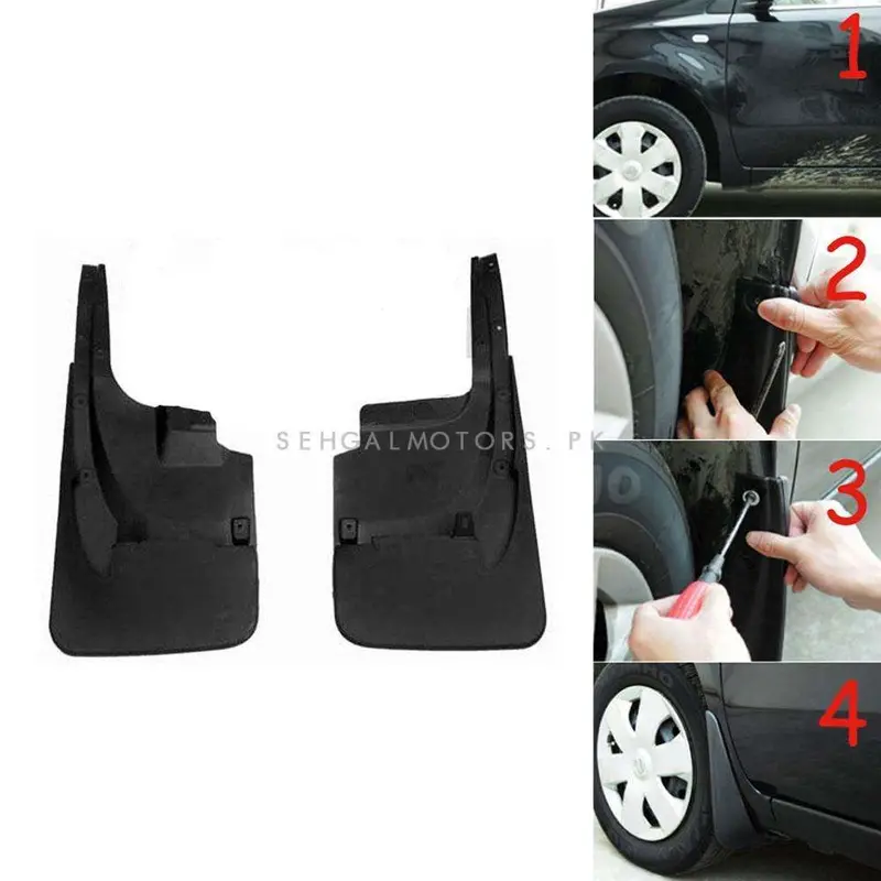 Toyota Land Cruiser Mud Flaps 2 Pieces 2015 - 2021 - Car Mudguard | Fender Splash Guards 2