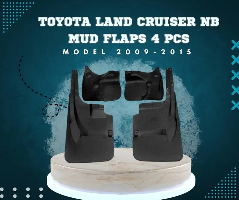 Toyota Land Cruiser Mud Flaps 4 Pcs - Model 2009-2015 1