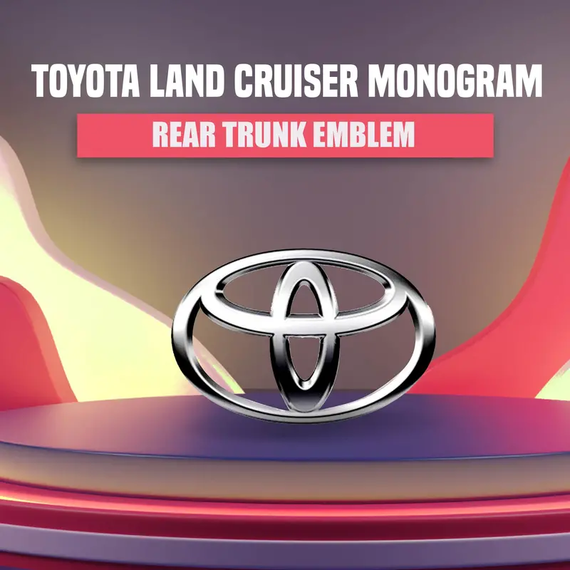 Toyota Land Cruiser Rear Trunk Logo 1