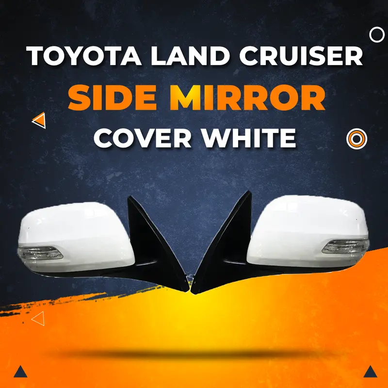 Toyota Land Cruiser Side Mirror Cover White 2008 - 2012 1