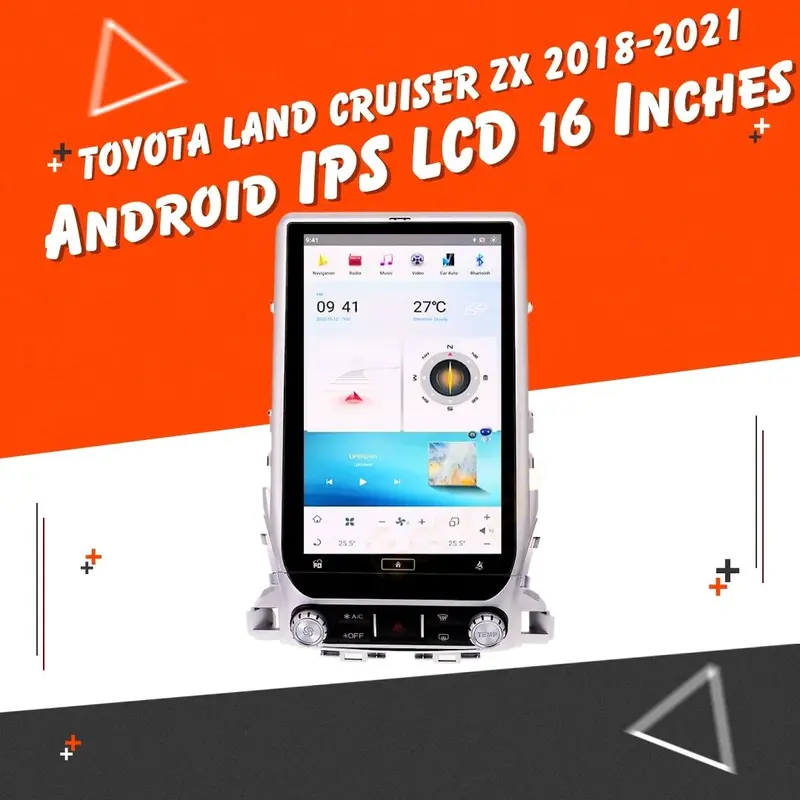 Toyota Land Cruiser Zx Android Lcd Silver 16 Inches 2018 - 2024 1