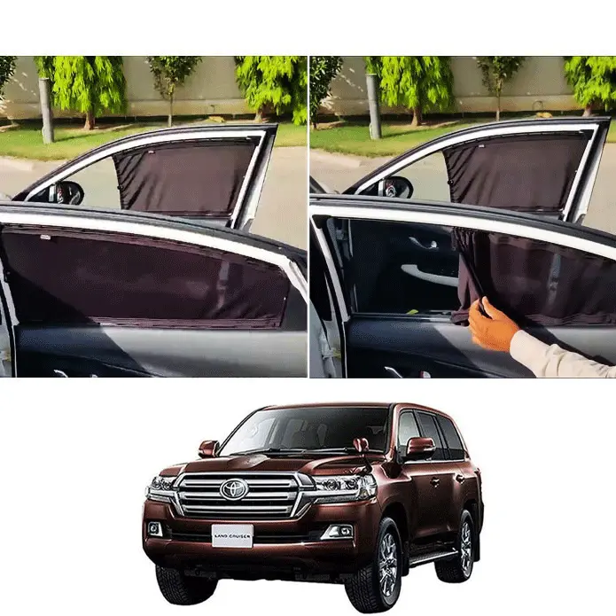 Toyota Landcruiser Custom Fit Retractable Curtains 2007-2015 2007 - 2015 - Sun Shade - Parda 1