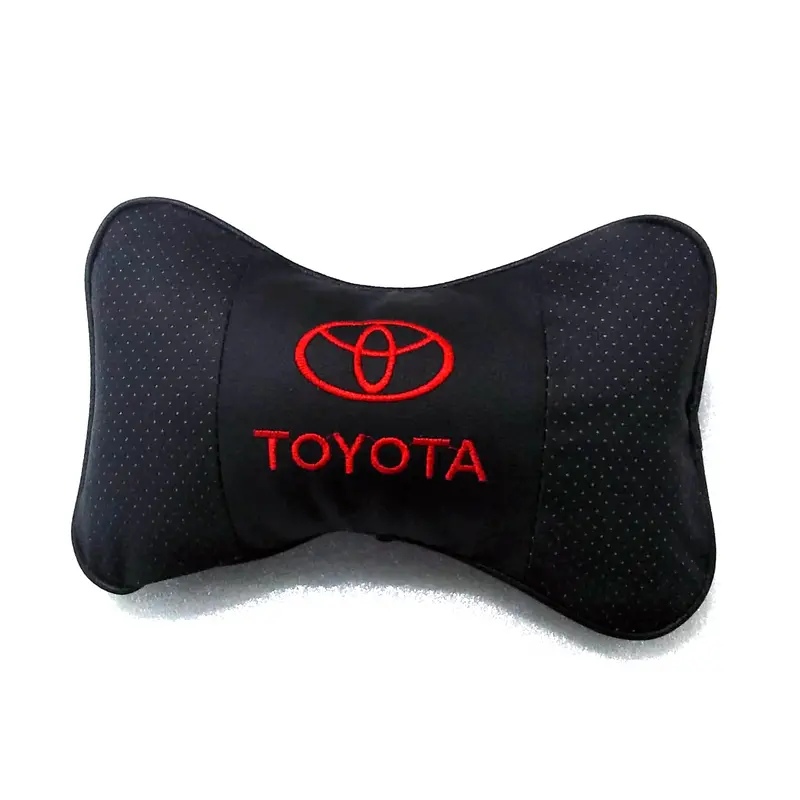 Toyota Logo Imported Neck Rest Headrest Pillow Cushion Each 2