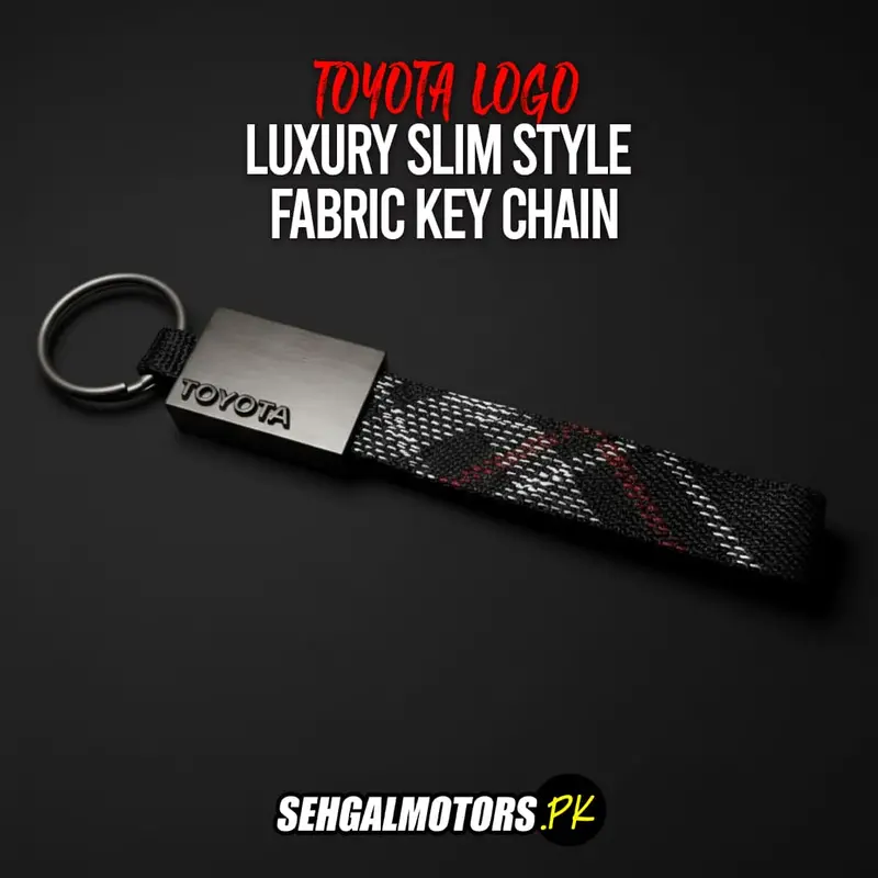 Toyota Logo Luxury Slim Style Fabric Keychain 1