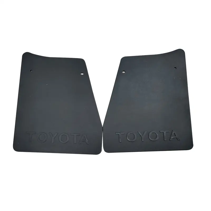 Toyota Logo Universal Plain Mud Flaps Small For Sedan Hatchback 2 Pcs - Unpainted 2