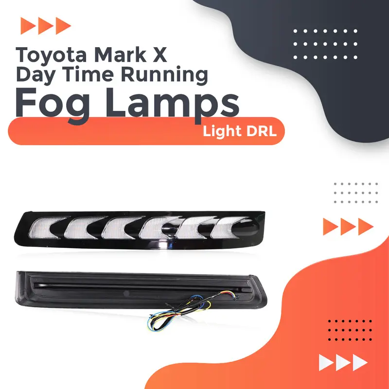 Toyota Mark X Day Time Running Fog Lamps Light Drl 1