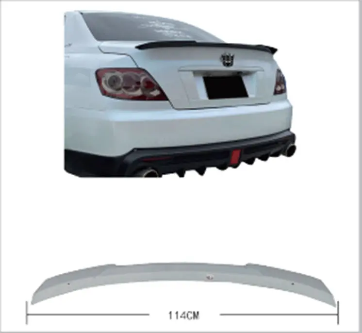 Toyota Mark X M4 Rear Trunk Lip Spoiler Black Plastic 2006 - 2009 - Ty-049 2