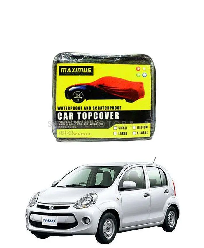 Toyota Passo 2Nd Genration Maximus Non Woven Top Cover 2010 - 2016 - Scratchproof Waterproof 1
