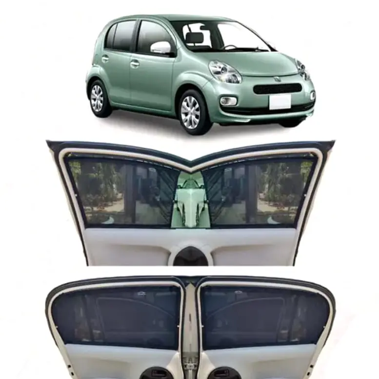 Toyota Passo Custom Fit Retractable Curtains 2016 - 2019 - Sun Shade - Parda 2