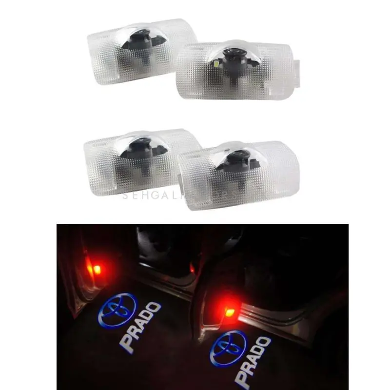 Toyota Prado 3D Car Logo Door Side Laser Shadow Light 1
