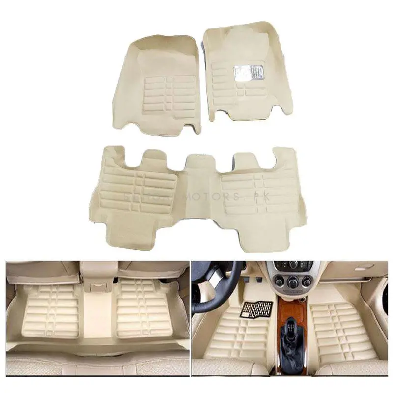 Toyota Prado 5D Floor Mat Beige 3 Pc 2009 - 2021 - Car Interior Mats 2