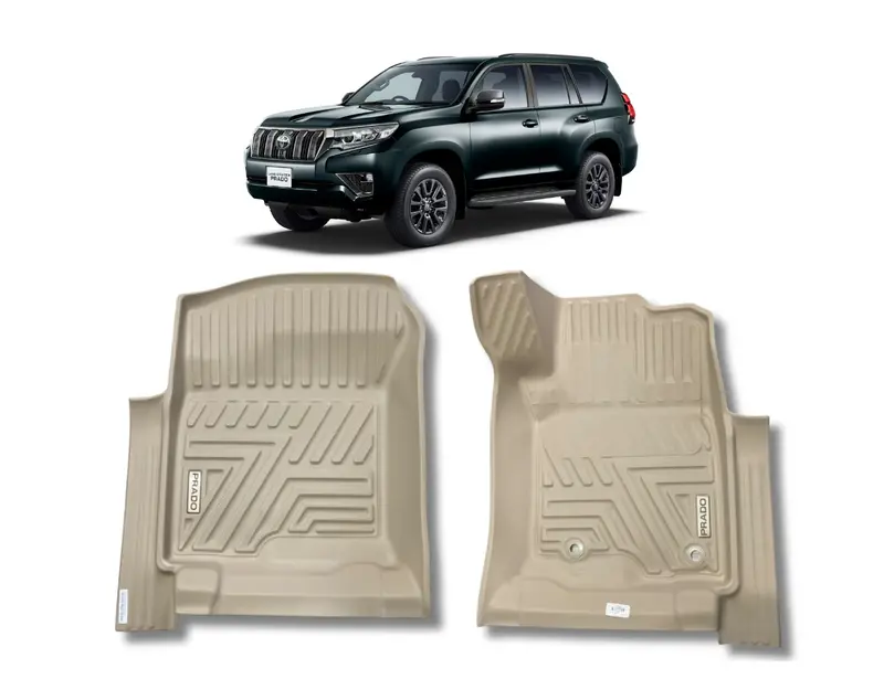 Toyota Prado (7 Seater) Tpe Floor Mats Txr Beige Model: 2009-23 1