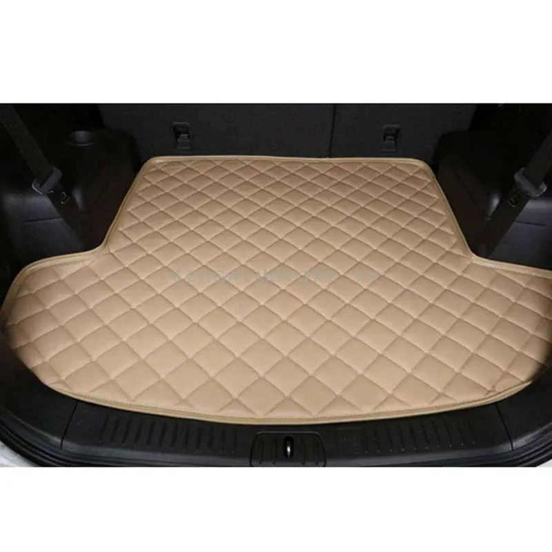 Toyota Prado 7D Trunk Mat Mix Thread Tray Beige 2009 - 2021 - 5 Seat Car Only Cargo Boot Liner Diggi Protection Tray Cover 2