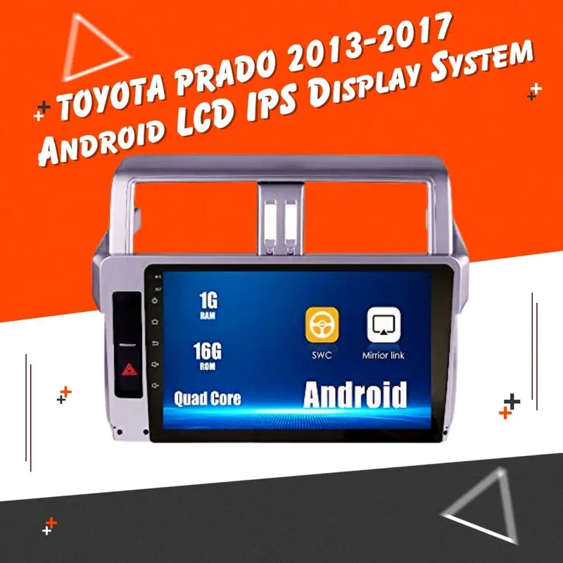 Toyota Prado Android Lcd Silver 10 Inches 2013 - 2017 1