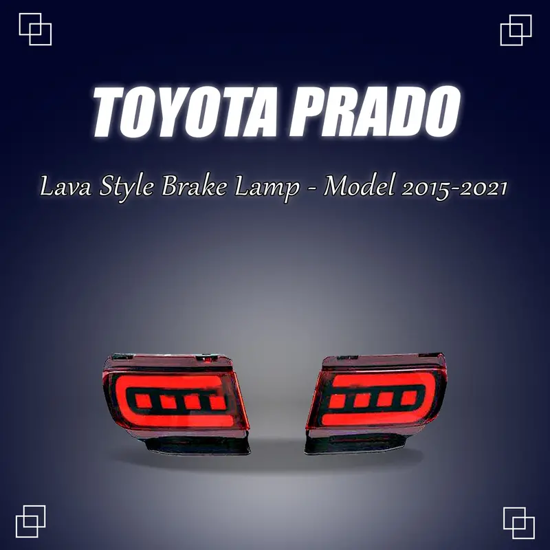 Toyota Prado Back Bumper Third Brake Lamp Lava Style 2015 - 2021 1
