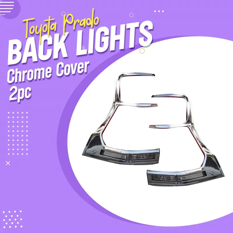 Toyota Prado Back Lights Chrome Cover 2Pc 2009 - 2021 1