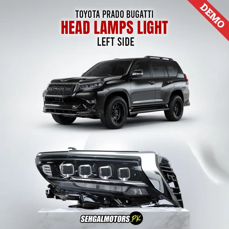 Toyota Prado Bugatti Head Lamps Light Left Side 2009 - 2024 1