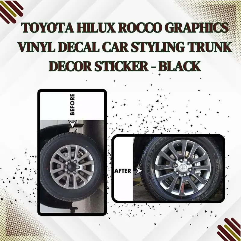 Toyota Prado Carbon Fiber Rim Sticker 2009 - 2021 1