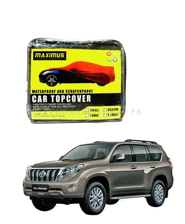 Toyota Prado Custom Maximus Non Woven Top Cover 2009 - 2024 - - Scratchproof And Waterproof - Without Belt 1