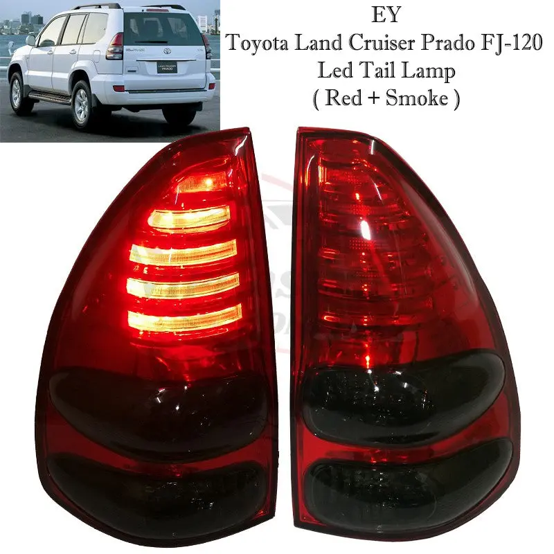Toyota Prado Fj120 Back Light Red Smoke V2 Model 2002-2008 (Taiwan) 1