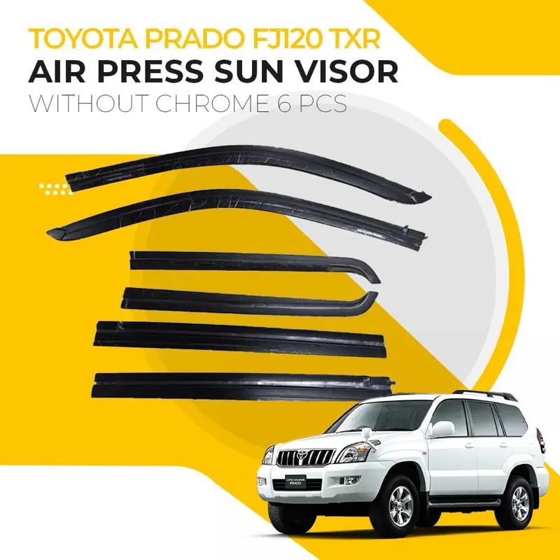 Toyota Prado Fj120 Maximus Txr Air Press Sun Visor Without Chrome 6Pcs 2003 - 2009 1