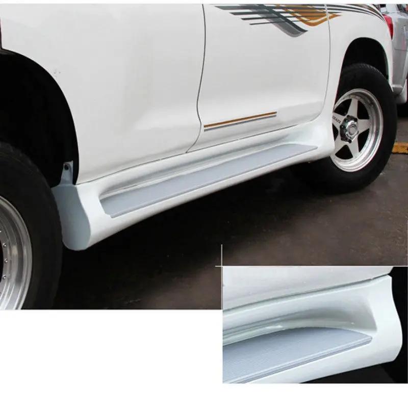 Toyota Prado Fj120 Side Steps Complete (White) Model 2002-2008 1