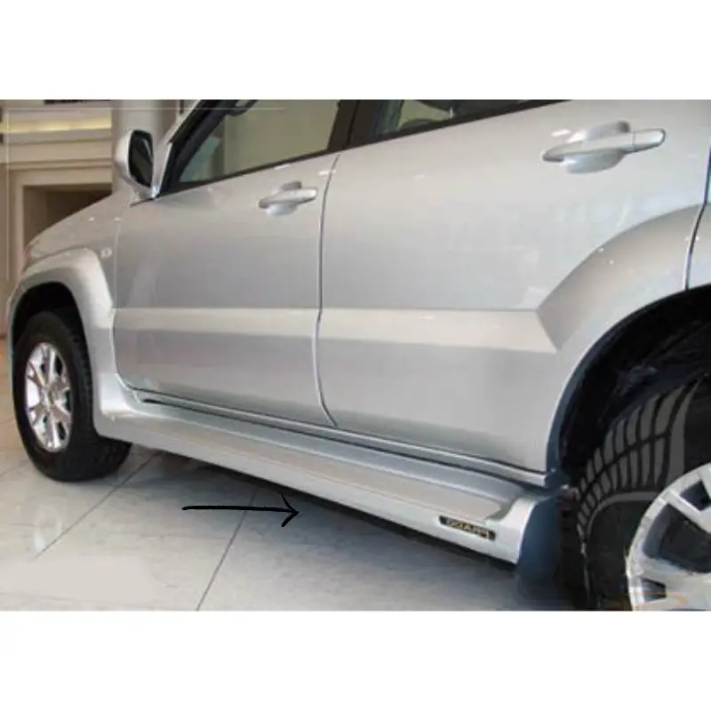 Toyota Prado Fj120 Side Steps Cover (White) Model 2002-2008 1