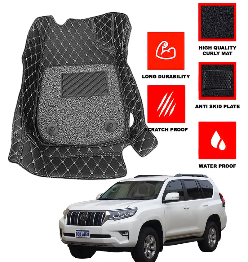 Toyota Prado Fj150 9D Floor Mat Model 2009-2021 1