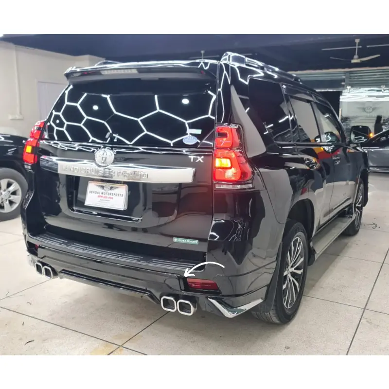 Toyota Prado Fj150 Back Body Kit / Lip Dual Exhaust (Black) 2017-2024 1