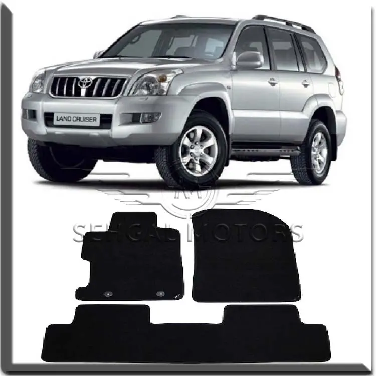 Toyota Prado Fj150 Carpet Floor Mat Black/Gray Model 2014 1