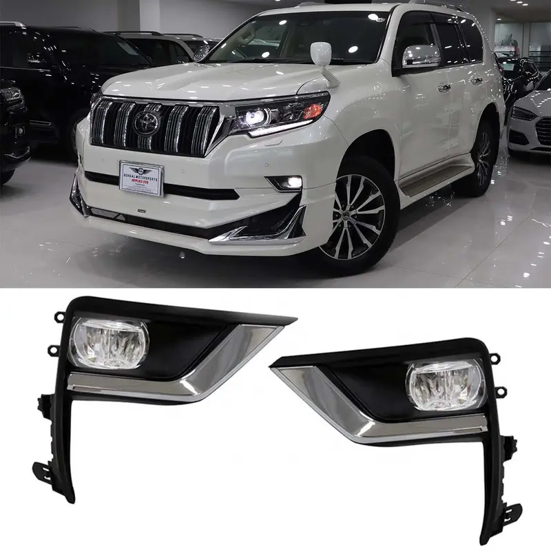 Toyota Prado Fj150 Fog Light With Cover Oem Style Model 2017-2023 1