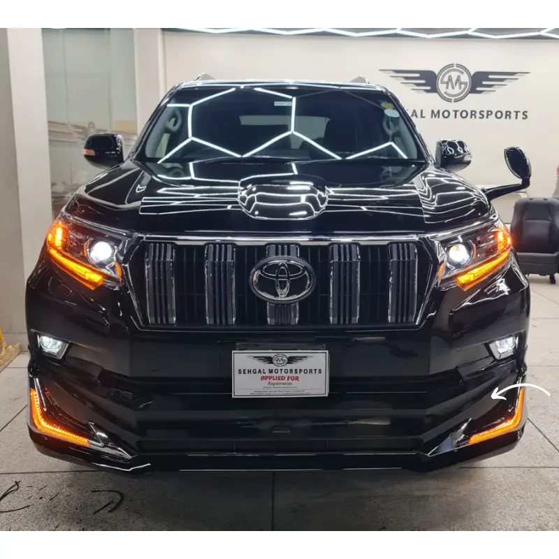 Toyota Prado Fj150 Front Body Kit With Led (Black) 2017-2024 1