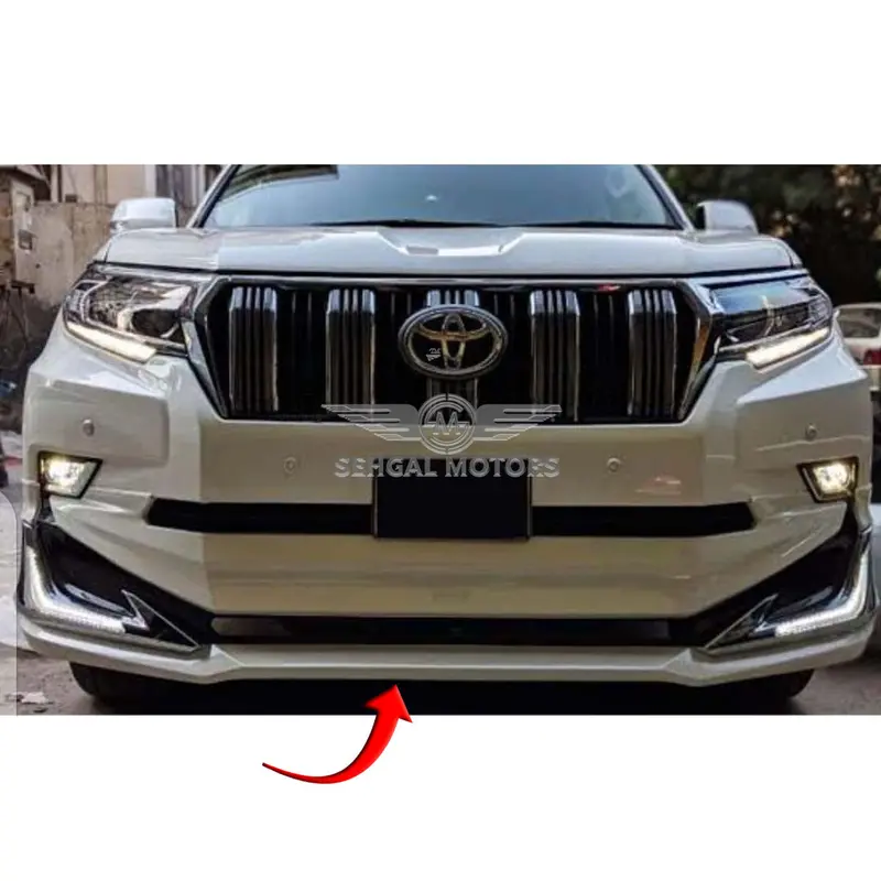 Toyota Prado Fj150 Front Body Kit With Led (White) 2017-2024 1
