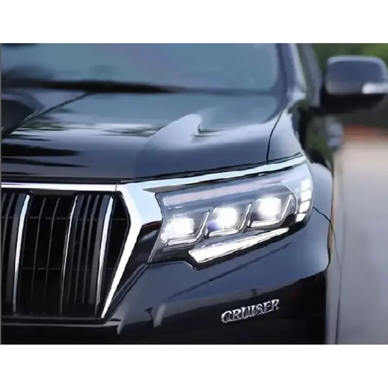 Toyota Prado Fj150 Head Light Lexus Style V2 Model 2017-2023 2