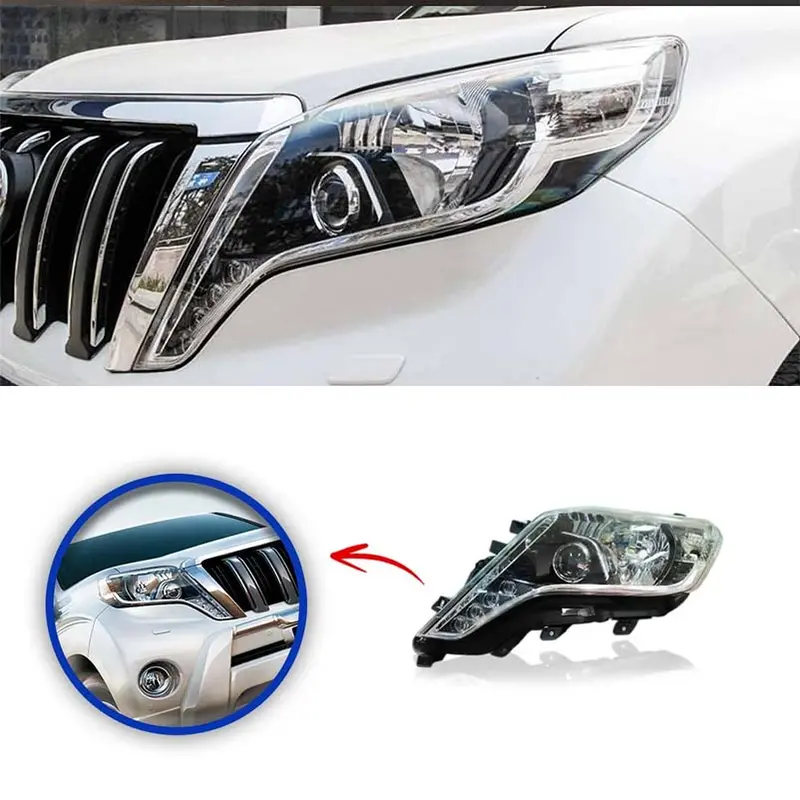 Toyota Prado Fj150 Head Light Oem Style Model 2010-2014 1