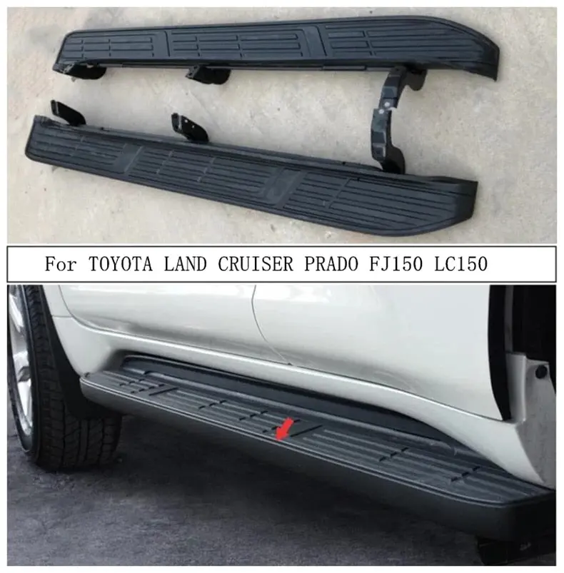 Toyota Prado Fj150 Side Steps Cover Black Model 2009-2023 1