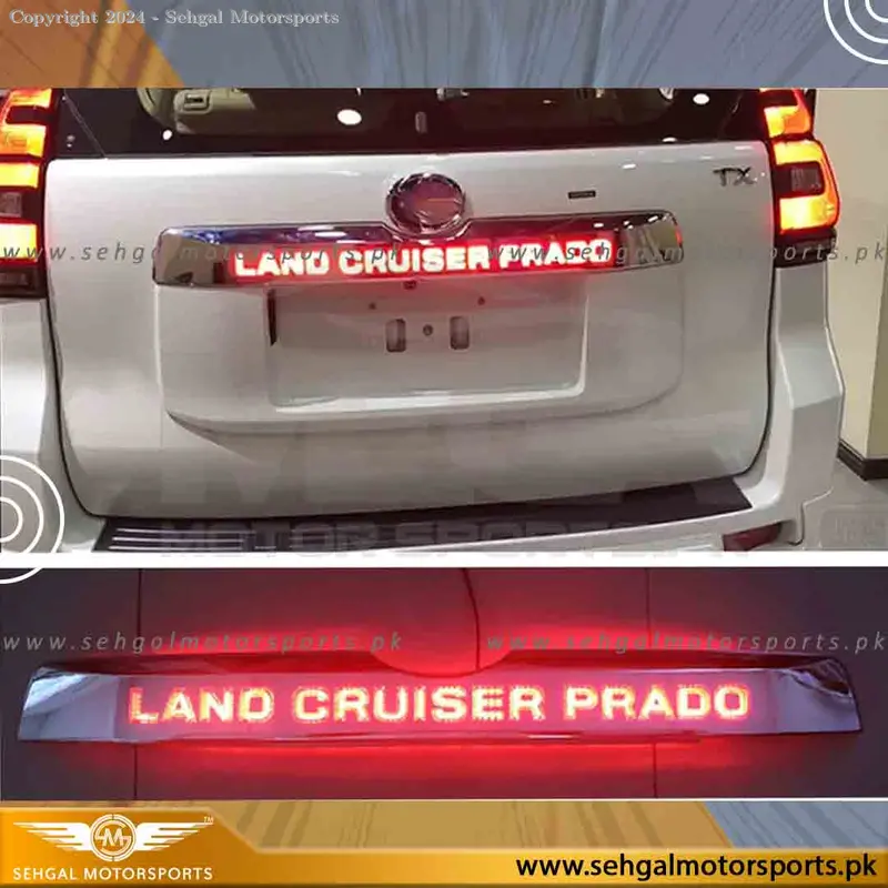 Toyota Prado Fj150 Trunk Garnish With Led Model 2016-2023 1
