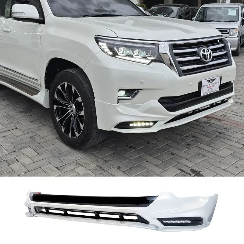 Toyota Prado Fj160 Front & Back Body Kit Trd Style Black Model 2018-2020 2