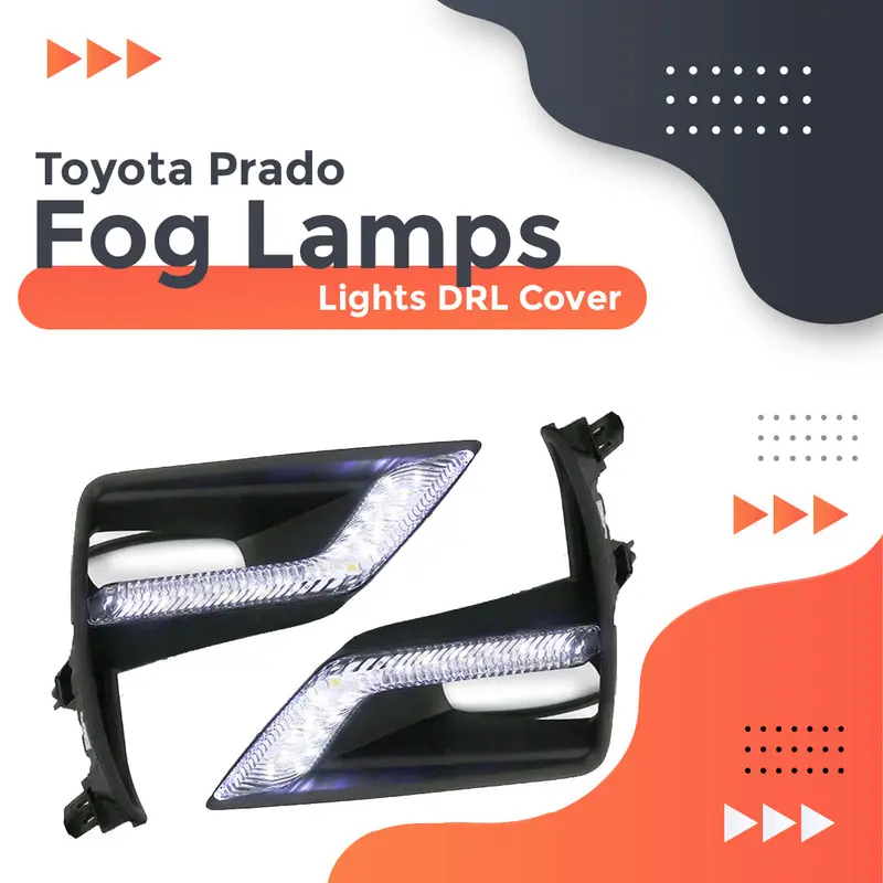 Toyota Prado Fog Lamps Lights Drl Cover 2009 - 2024 1