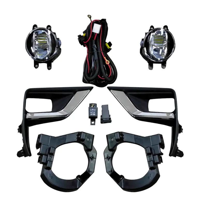 Toyota Prado Fog Lights With Cover And Wiring 2018 - 2024 1