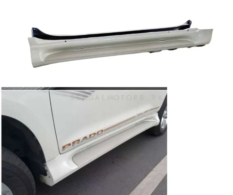 Toyota Prado Foot Steps Cover White 2009 - 2021 1