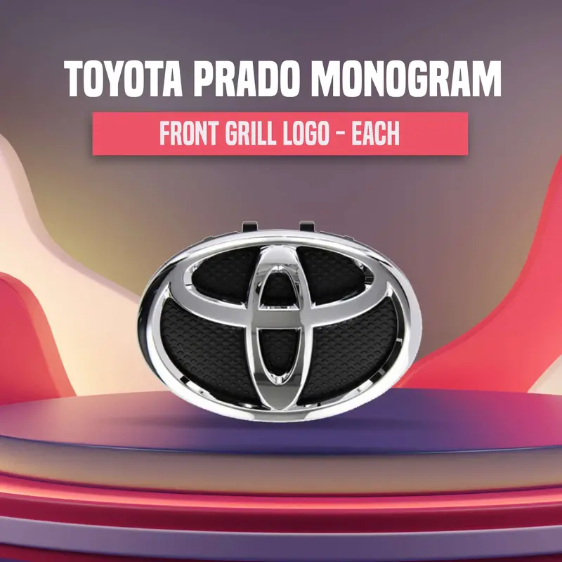 Toyota Prado Front Grill Logo 1