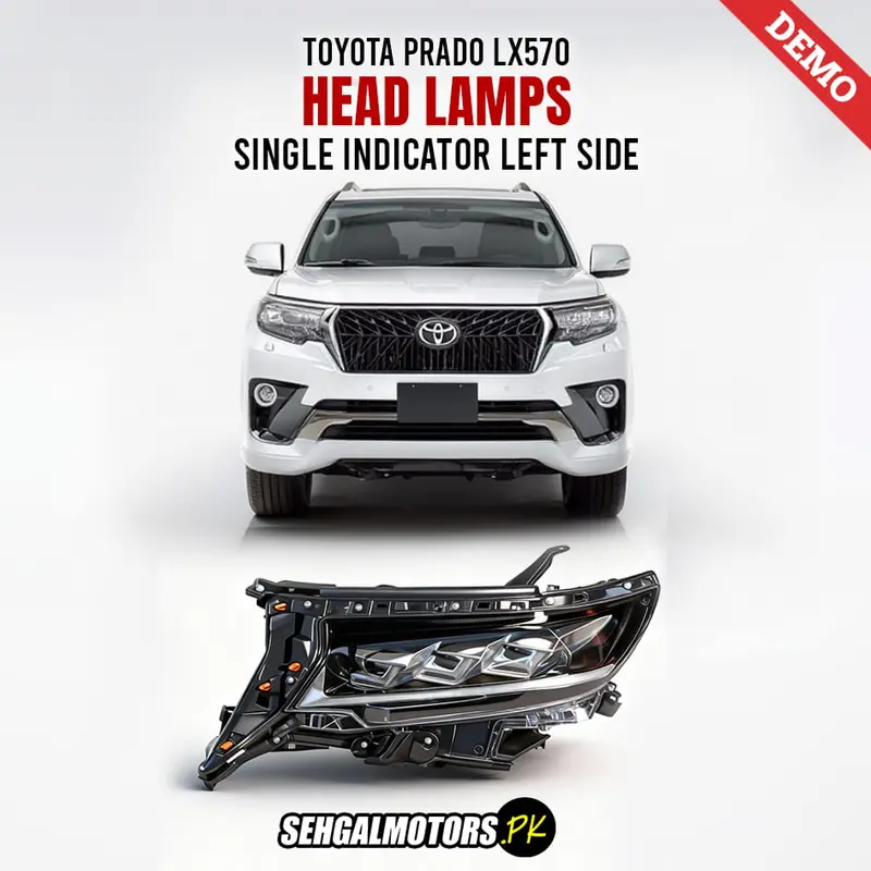 Toyota Prado Lx570 Single Indicator Head Lamps Left Side 2009 - 2024 1