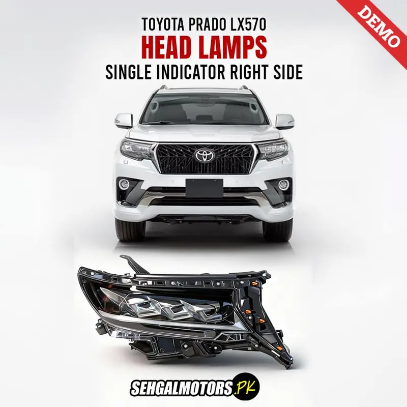Toyota Prado Lx570 Single Indicator Head Lamps Light Right Side 2009 - 2024 1