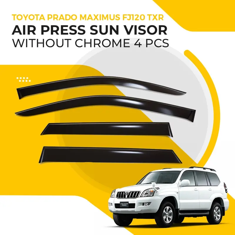Toyota Prado Maximus Fj120 Txr Air Press Sun Visor Without Chrome 2003 - 2009 1