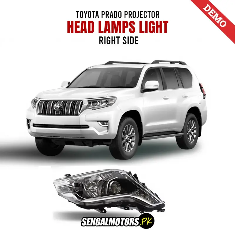 Toyota Prado Projector Head Lamps Light Right Side 2009 - 2024 1