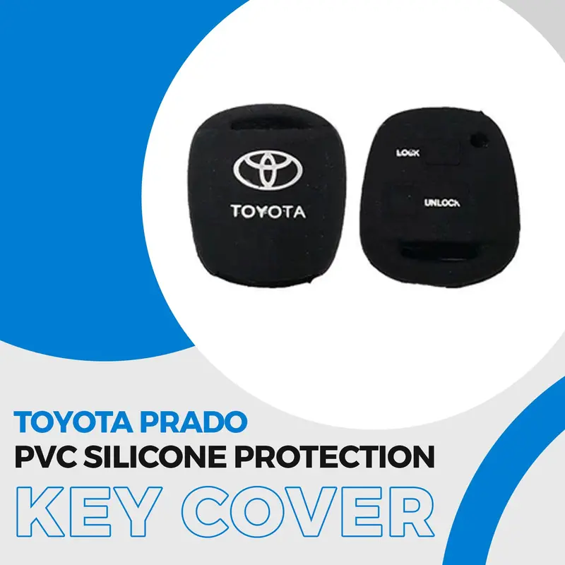 Toyota Prado Pvc Silicone Protection Key Cover 2 Buttons 2002 - 2009 1